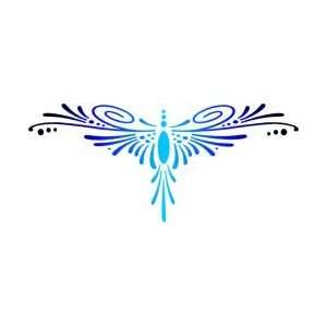  Tattoo Stencil   Tribal Black Butterfly   #400 Health 