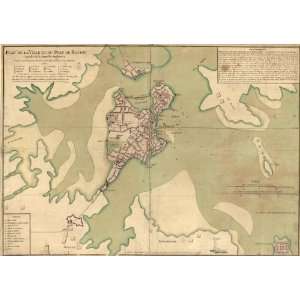  1764 map of Boston, Mass