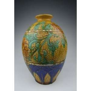 com One Tri colored Pottery Vase, Chinese Antique Porcelain, Pottery 