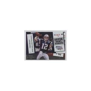   Contenders Super Bowl Ticket #63   Tom Brady Sports Collectibles