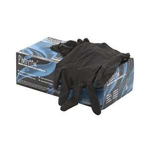   Disposable Black Powder Free Latex Rubber Gloves