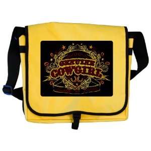    Messenger Bag Genuine Cowgirl Love To Ride 