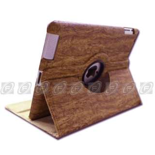 iPad 2 Rotating Magnetic Smart PU Leather Cover Case With 360° Swivel 
