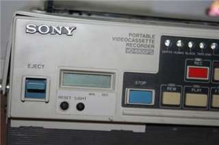 SONY PORTABLE VIDEOCASSETTE RECORDER VO 6800PS + MANUAL  