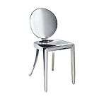 Philippe Stark Style Victoria Ghost Chair in Polished Stainless Steel