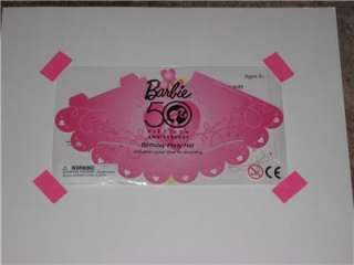 BARBIE 50TH BIRTHDAY BASH POSTER 22 inches x 28 inches  