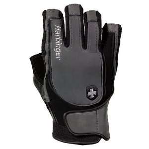  Harbinger Training Grip Glove (Charcoal/Black, X Large 