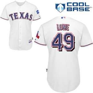 Mark Lowe Texas Rangers Authentic Home Cool Base Jersey By Majestic 