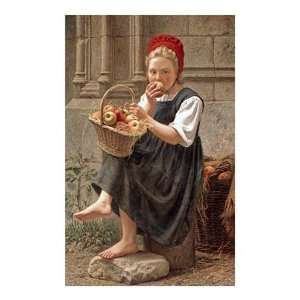  Charles Victor Thirion   The Apple Girl Giclee Canvas