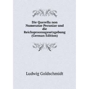  Reichsprocessgesetzgebung (German Edition) Ludwig Goldschmidt Books