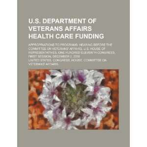 Department of Veterans Affairs health care funding appropriations 