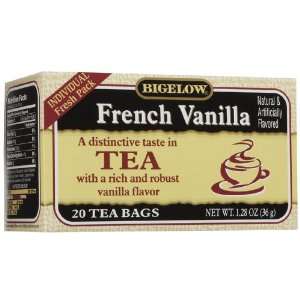 Bigelow French Vanilla Tea Bags, 20 ct Grocery & Gourmet Food
