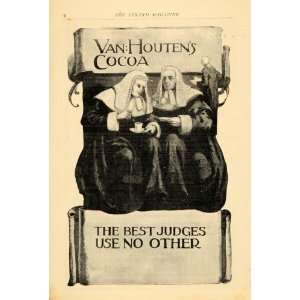  1903 Ad Van Houtens Cocoa for Judges Antique   Original 