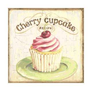 Cherry Cupcake Altered Art Cross Stitch Pattern Chart  