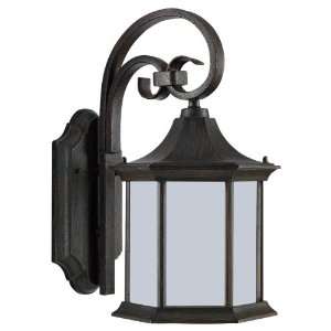  Ardsley Court Outdoor Wall Lantern in Textured Rust Patina 