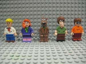 Custom LEGO Scooby Doo Gang Shaggy Velma Fred Daphne Minifig 