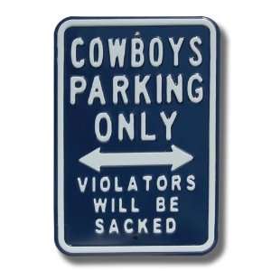  Dallas Cowboys NFL Authentic Parking Sign Sports 