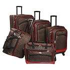 new american flyer animal print 5 pc spinner luggage se