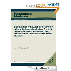 DISCOVERING THE CAUSE OF SYNCOPE A guide to the focused evaluation 