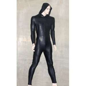  Latex Rubber Hooded Catsuit Unisex 