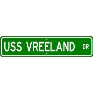  USS VREELAND FF 1068 Street Sign   Navy