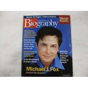  Biography Magazine Michael J. Fox March 2000 Toys & Games