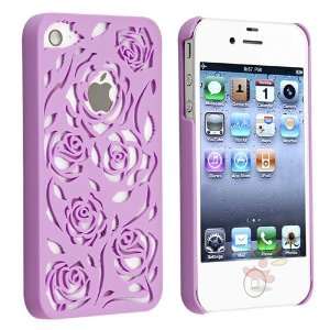   Snap on Hard Case , Dark Purple Rose Rear Cell Phones & Accessories