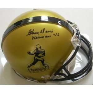  Glenn Davis signed Gold Army Heisman Mini Helmet Heisman 