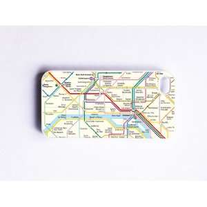  iPhone 4/4S Case Paris Metro Map   White 