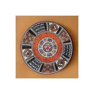  NOVICA Cuzco plate, Cosmic Hummingbird
