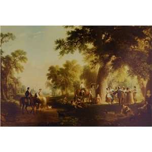  Dance of the Haymakers by Asher Brown Durand, 17 x 20 