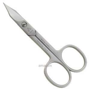   Combined skin and nail scissors, spire, curved, stainless steel, matt