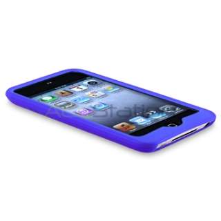SILICONE GEL RUBBER CASE SKIN+LCD GUARD+DOCK COVER FOR IPOD TOUCH 