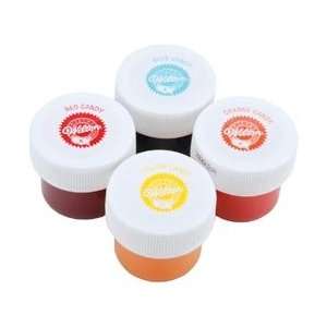  Wilton Candy Colors 1/4 Ounce 4/Pkg Yellow/Orange/Red/Blue 