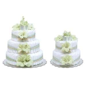  Mint Green Gladiolas Diaper Cake 
