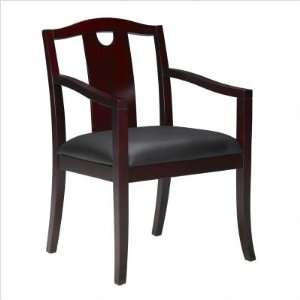  Corsica Wood Guest Chair 6 (Set of Two): Office Products