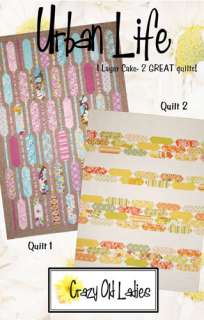 Crazy Old Ladies URBAN LIFE Quilting Sewing Fabric Pattern  
