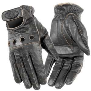  River Road Womens Outlaw Vintage Gloves   Small/Dark 