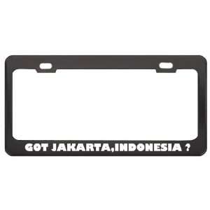 Got Jakarta,Indonesia ? Location Country Black Metal License Plate 