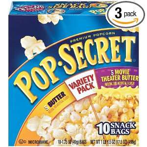   Movie Theater Butter), Microwavable Popcorn, 10 Count, 17.5 Ounce Box