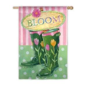  House Size Flag,Bloom Boots Patio, Lawn & Garden