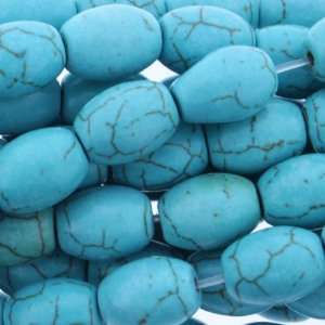 Blue Magnesite With Matrix  Melon Plain   10mm Height, 8mm Width, 8mm 