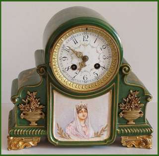 ANTIQUE PORCELAIN FRENCH CLOCK. S..MARTI MEDALLE 1889  