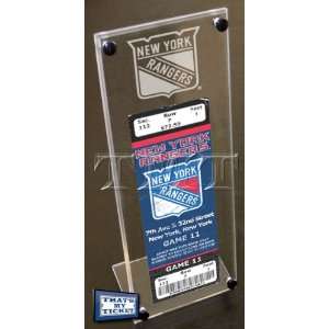 New York Rangers Engraved Ticket Stand