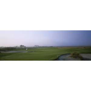 Golf Flag on a Golf Course, Ocean Golf Course, Kiawah Island, South 