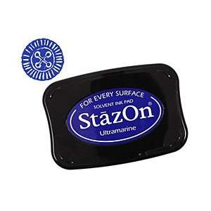  StazOn Ultramarine Solvent Ink Pad Supplys: Arts, Crafts 