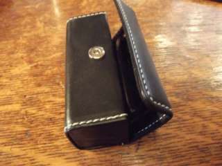 Must Have FOSSIL Black Leather Lipstick Holder & Mirror LN Dont Miss 