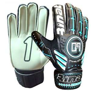  Rinat Zero 9 Goalie Gloves BLACK/LIGHT BLUE/WHITE PALM 
