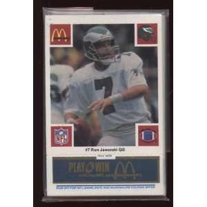 1986 McDonalds FB Philadelphia Eagles Blue Set NRMT/MT   Sports 