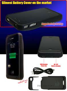 iPhone 4 External Battery Combo Back Pack Case 1900mAh  